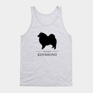 Keeshond Black Silhouette Tank Top